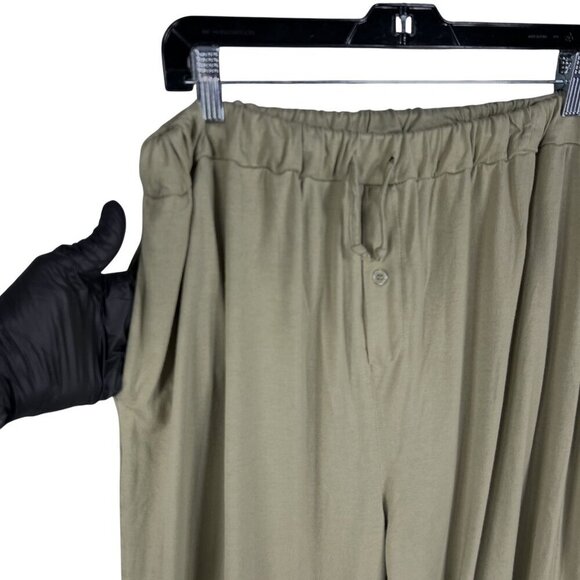 NEW Meomua Mens 2X Olive Green Bamboo Cotton PJ Set Stretchy Lounge Quiet Luxury - Picture 7 of 16